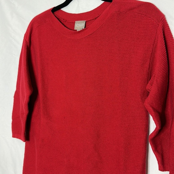 3/4 Sleeve Cotton Sweater - Picture 2 of 6